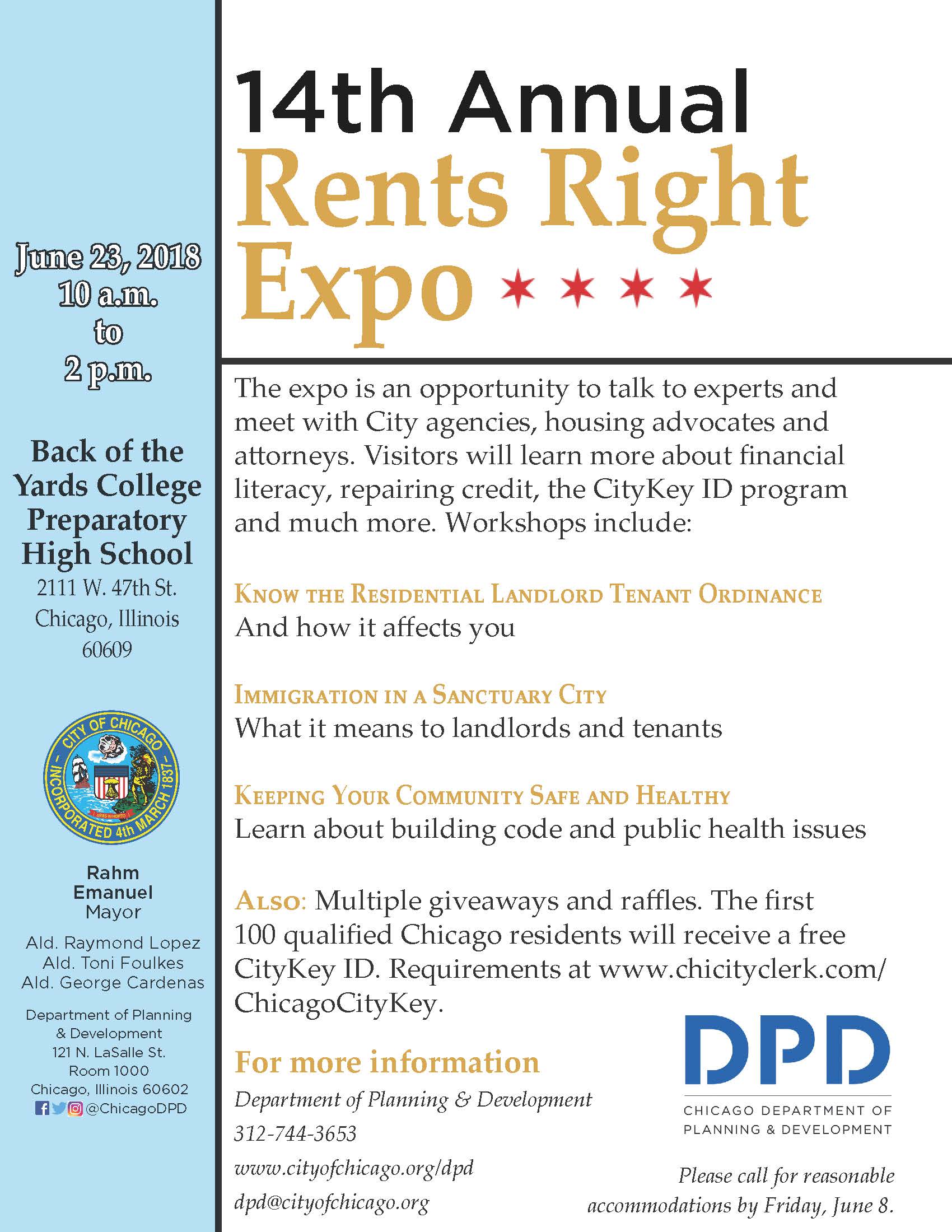 2018 Two sided English Spanish Rents Rights Flyer Page 1