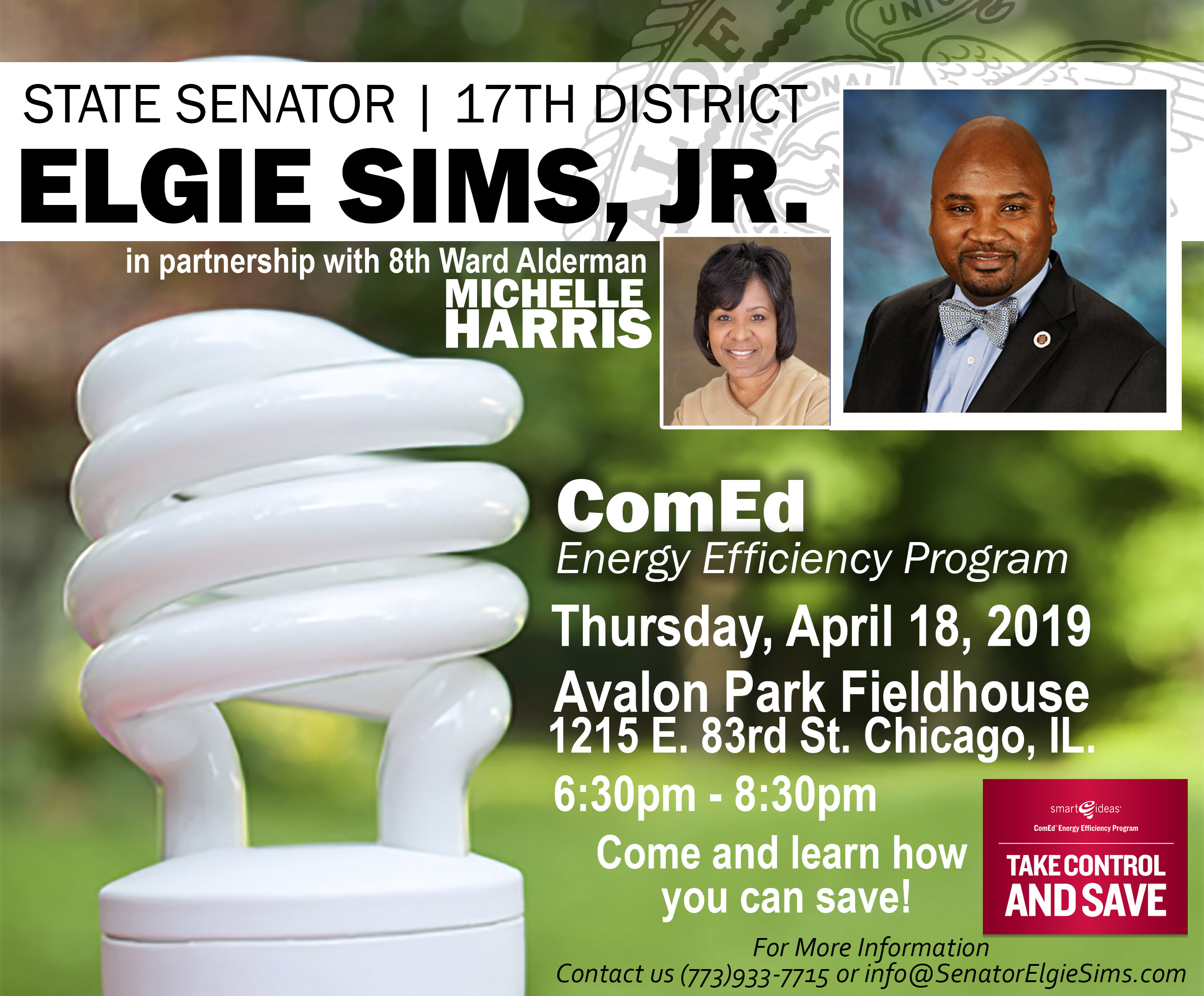 2019 COM ED ENERGY EFFICIENCY PROGRAM flier